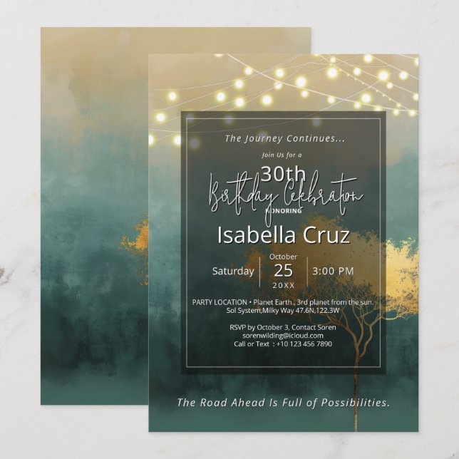 Quiet Renewal | Minimal Design Invitation (Front/Back)