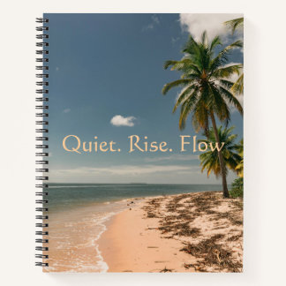 Quiet Rise Flow Tropical Beach  Notebook