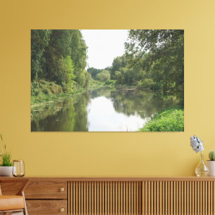 Quiet River Reflection Canvas Print