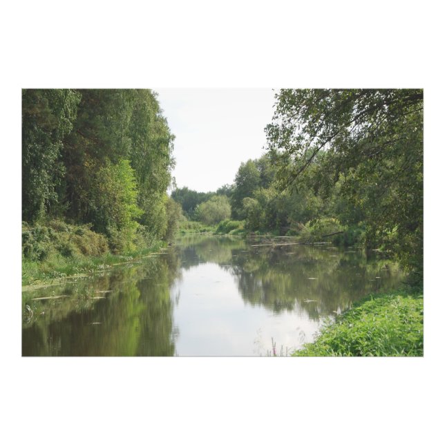 Quiet River Reflection Photo Print (Front)