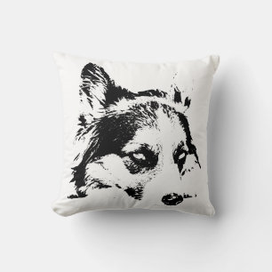 Quiet Stare, Soft Rest Throw Pillow