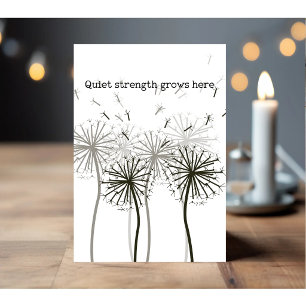 Quiet Strength – Botanical Encouragement Card