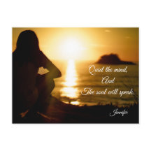 Quiet the Mind Soul Speaks Sunset Inspirational