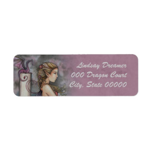Quiet Thoughts Fairy and Dragon Art