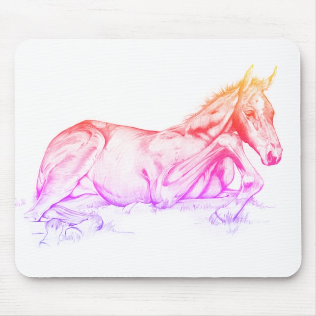 Quiet Time (rainbow) Mouse Pad (Front)