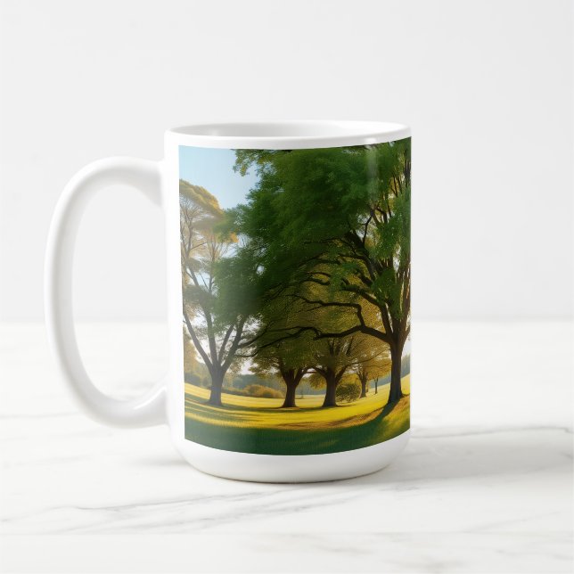Quiet Time With a Big Tree  Coffee Mug (Left)
