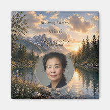Quiet Waters Memorial Photo Magnet | Personalized