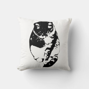 Quiet Whisker Glow Throw Pillow