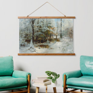 Quiet Winter Afternoon by William Bliss Baker Hanging Tapestry