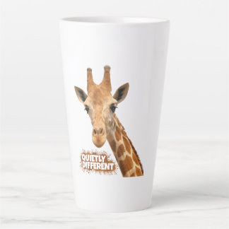 Quietly Different Giraffe - Giraffe Art Latte Mug