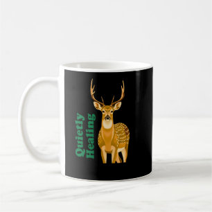 Quietly Healing Minimal Deer Mental Health Coffee Mug