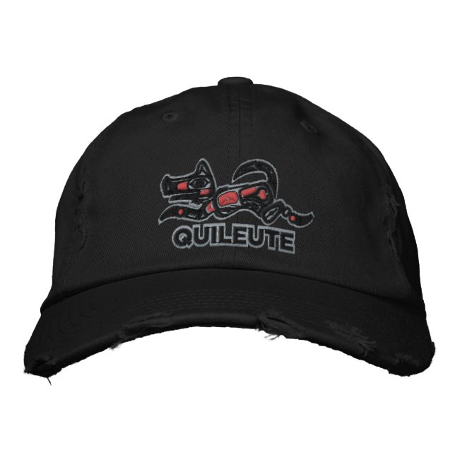 Quileute  Embroidered Hat (Front)
