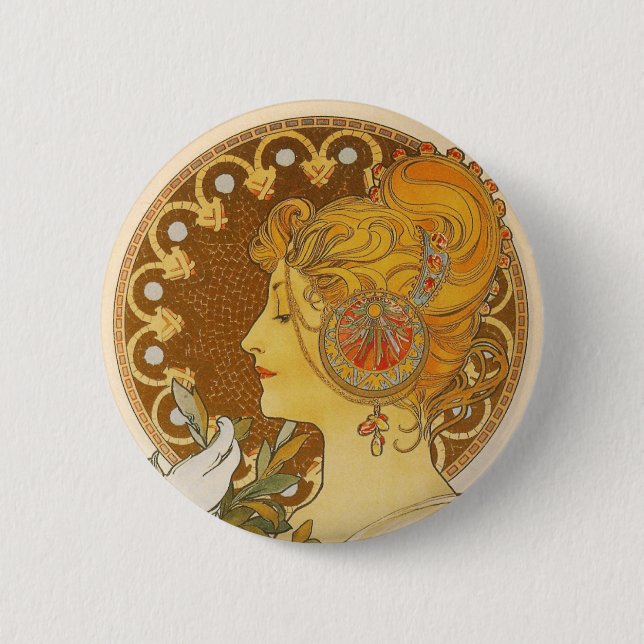 Quill 2 Inch Round Button (Front)