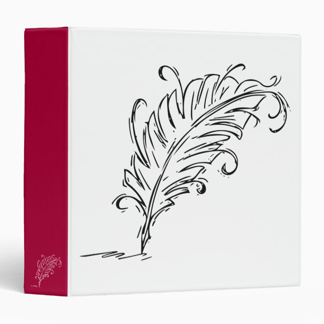 Quill Pen 3-Ring Binder (Front/Spine)