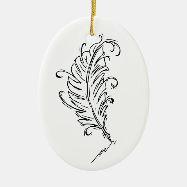Quill Pen Ornament (Front)