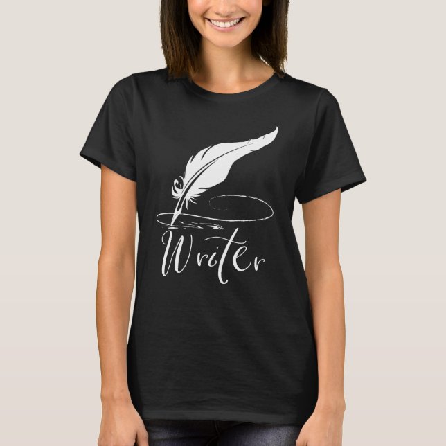 Quill Pen Writer T-Shirt (Front)
