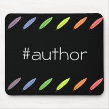 Quill pens and author hashtag