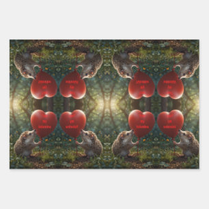 Quill You Be My Valentine Wrapping Paper Sheet