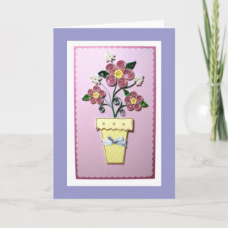Quilled Flowers Greeting Card
