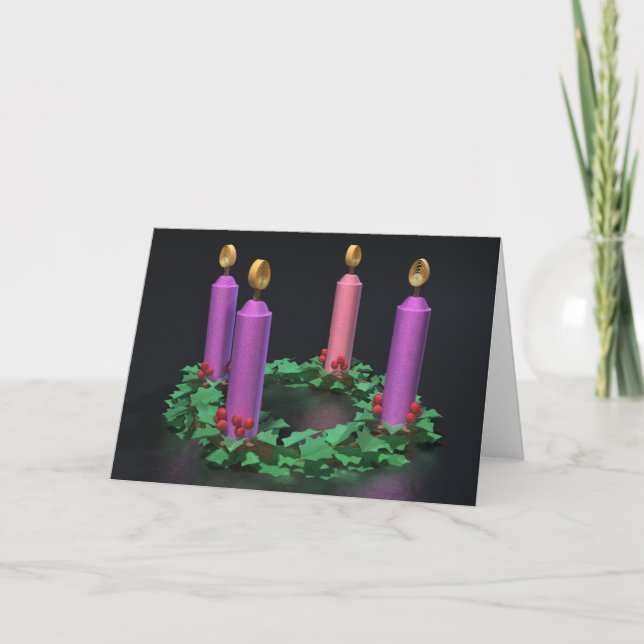 Quilled Wreath Holiday Card (Front)