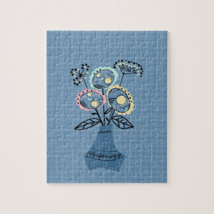 Quilling, flowers in vase jigsaw puzzle