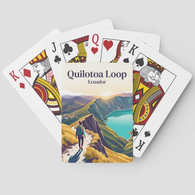Quilotoa Loop Ecuador Playing Cards (Back)