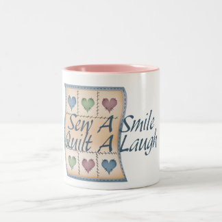 Quilt a Laugh Two-Tone Coffee Mug