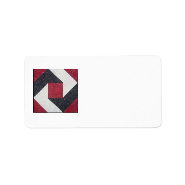 Quilt Block Address Label (Front)