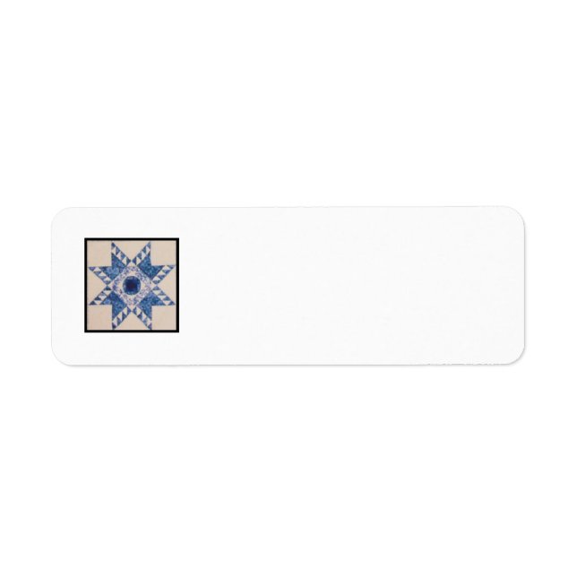 Quilt Block D Return Address Label (Front)