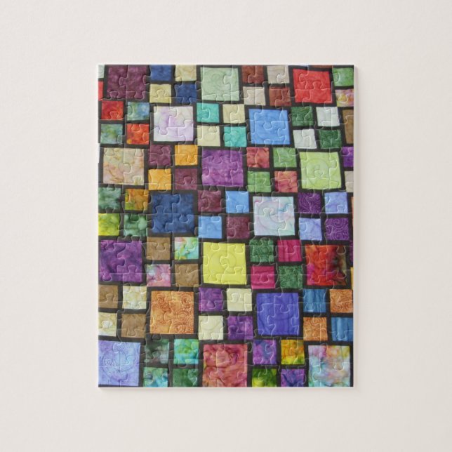 Quilt Block Jig-Saw Puzzle (Vertical)