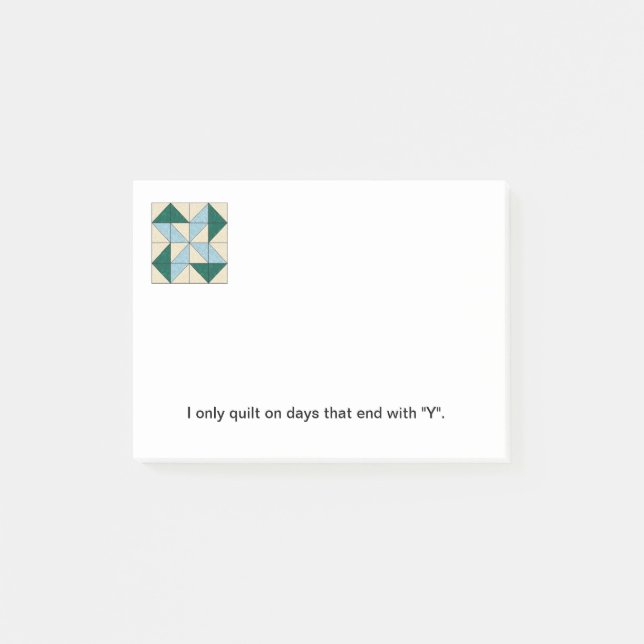 Quilt Block Post-it Notes G (Front)