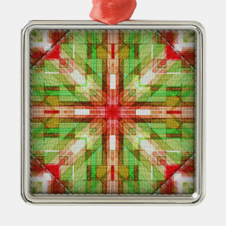 Quilt blocks series #1 metal ornament