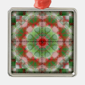 Quilt blocks series #4 metal ornament