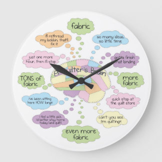 Quilt Brain Clock - Large