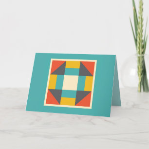 Quilt Card - Churn Dash Block