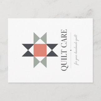 Quilt Care Postcard w/o Colour Catcher Ver