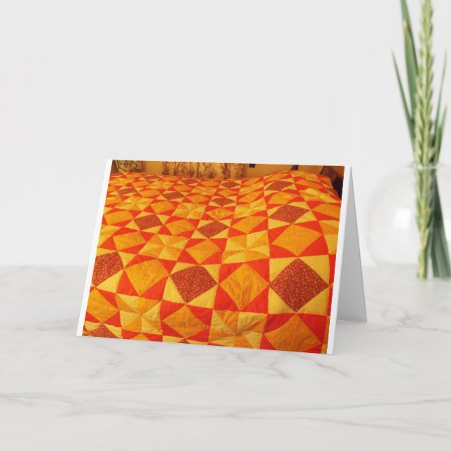Quilt, Cozy and Warm Card (Front)