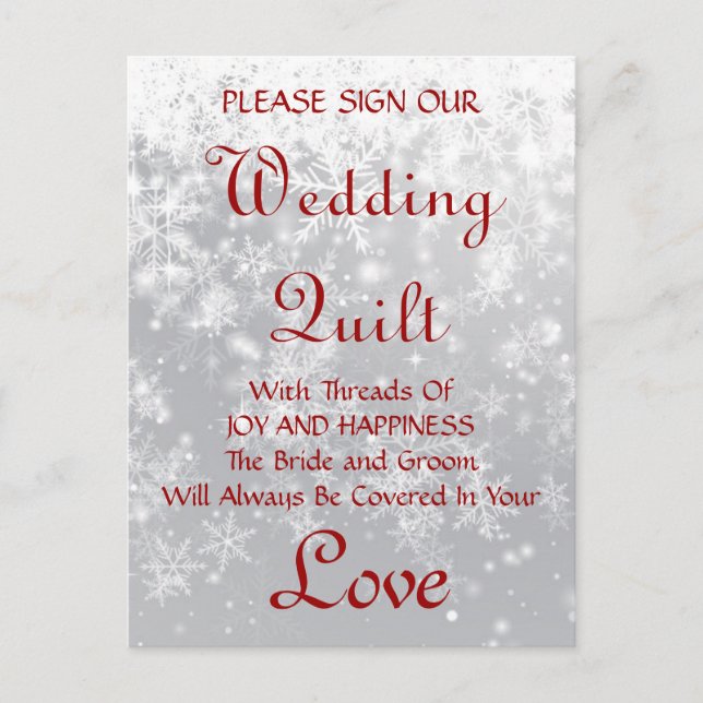 Quilt Guestbook Postcard (Front)