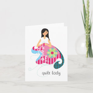 Quilt Lady Personalized Notecards