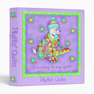 Quilt Lover Dog Album Notebook Binder