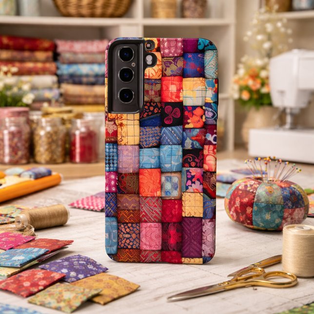 Quilt Lover’s Design - Patchwork Art Samsung Galaxy S22 Case (Creator Uploaded)