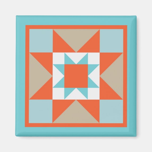 Quilt Magnet - Martha Washington Star (Front)