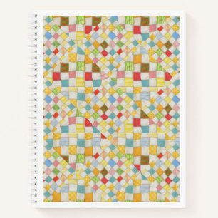 QUILT MOSAIC 8.5x11 Spiral Notebook 