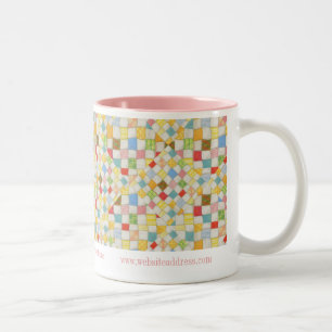 QUILT MOSAIC Business ID Mug rose à deux tons