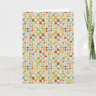 QUILT MOSAIC Greeting Card