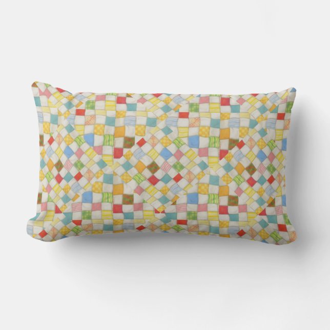 QUILT MOSAIC Lumbar Pillow (Front)