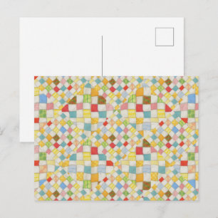 QUILT MOSAIC Postcard