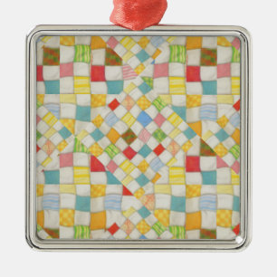 QUILT MOSAIC Premium Square Ornament