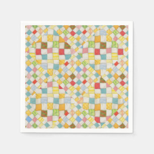 QUILT MOSAIC Standard Cocktail Paper Napkins