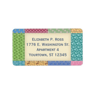 Quilt Patchwork Custom Label